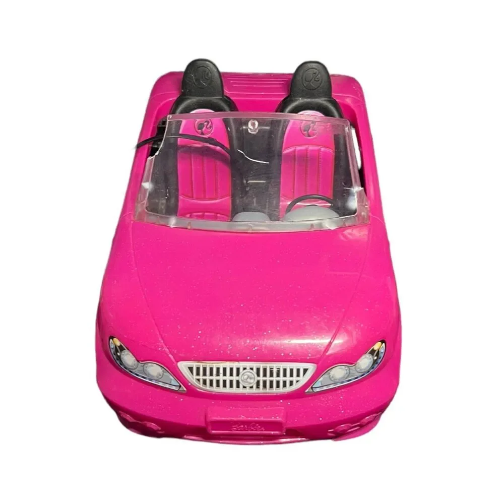 Mattel Barbie Convertible Pink Cars Glam Cruiser 2016/2013 Size 13” (2 Cars)
